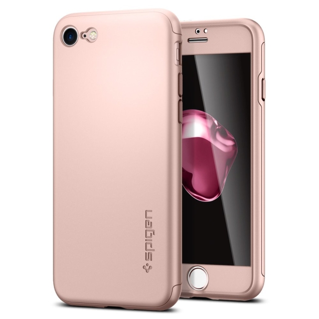 Чехол для iPhone SE (2022/2020)/8/7 Spigen (042CS21099) Air Fit 360 Rose Gold