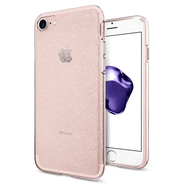 Чехол для iPhone SE (2022/2020)/8/7 Spigen (042CS21419) Liquid Crystal Glitter Rose Qartz