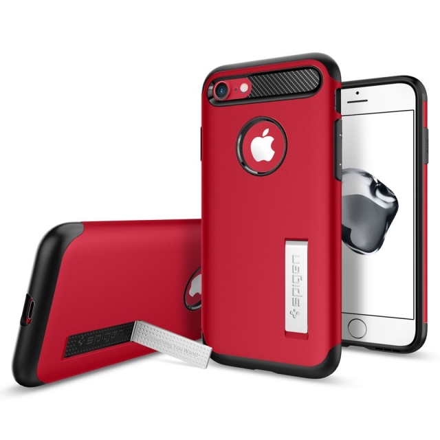 Чехол для iPhone SE (2022/2020)/8/7 Spigen (042CS21519) Slim Armor Crimson Red