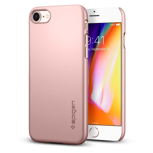 Чехол для iPhone SE (2022/2020)/8/7 Spigen (054CS22207) Thin Fit Rose Gold