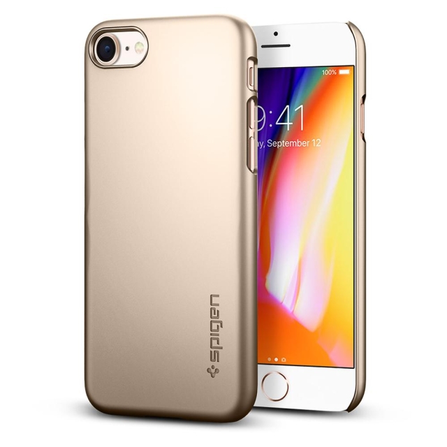 Чехол для iPhone SE (2022/2020)/8/7 Spigen (054CS22209) Thin Fit Gold
