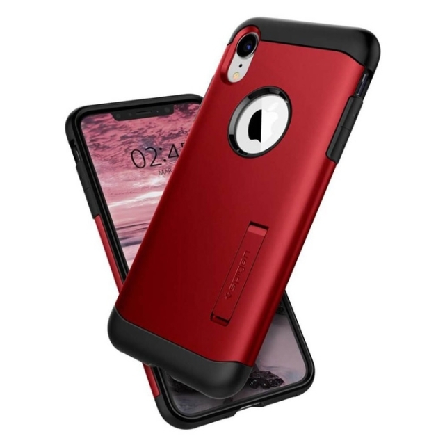Чехол для iPhone XR Spigen (064CS25148) Slim Armor Red