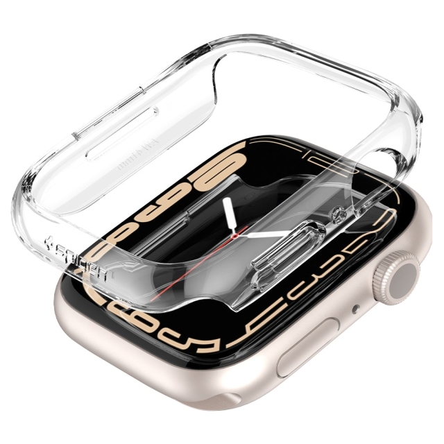 Чехол для Apple Watch 8/7 (41mm) Spigen (ACS04187) Thin Fit Clear