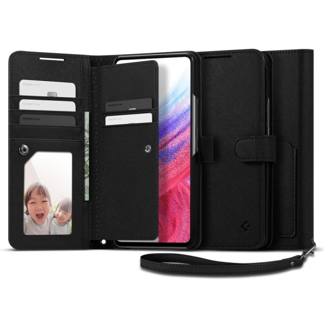 Чехол-книжка для Galaxy A53 5G Spigen (ACS04412) Wallet S Black