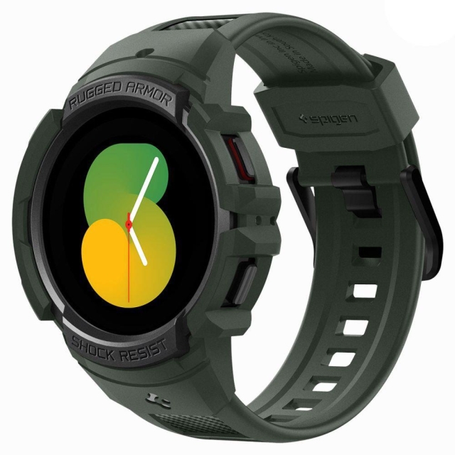 Чехол для Galaxy Watch 5/4 (44 mm) Spigen (ACS05395) Rugged Armor Pro Green