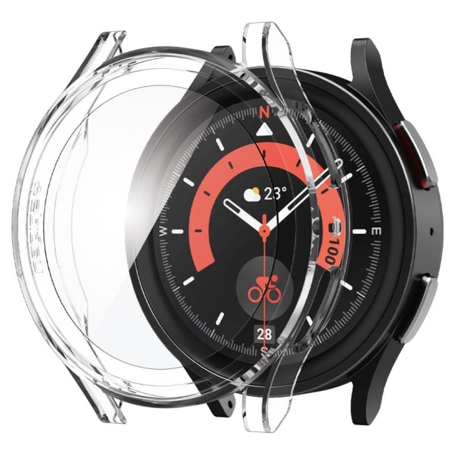 Чехол для Galaxy Watch 5 Pro (45 mm) Spigen (ACS05400) Thin Fit Glass Clear