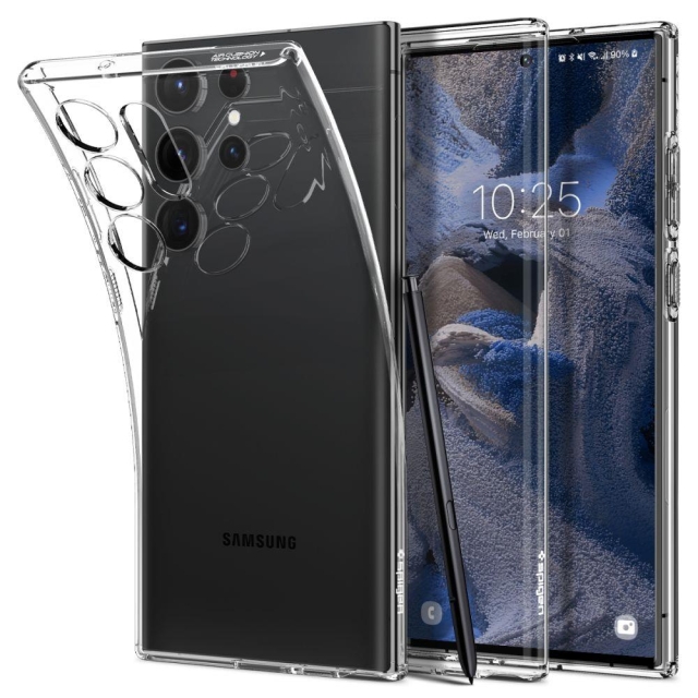 Чехол для Galaxy S23 Ultra Spigen (ACS05610) Liquid Crystal Crystal Clear