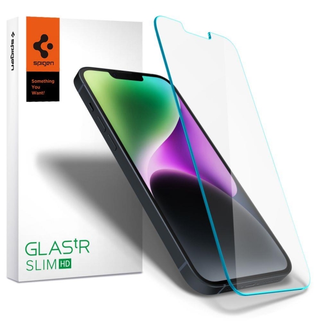 Защитное стекло для iPhone 14 Plus / 13 Pro Max Spigen (AGL03382) GLAS.tR Slim HD Clear