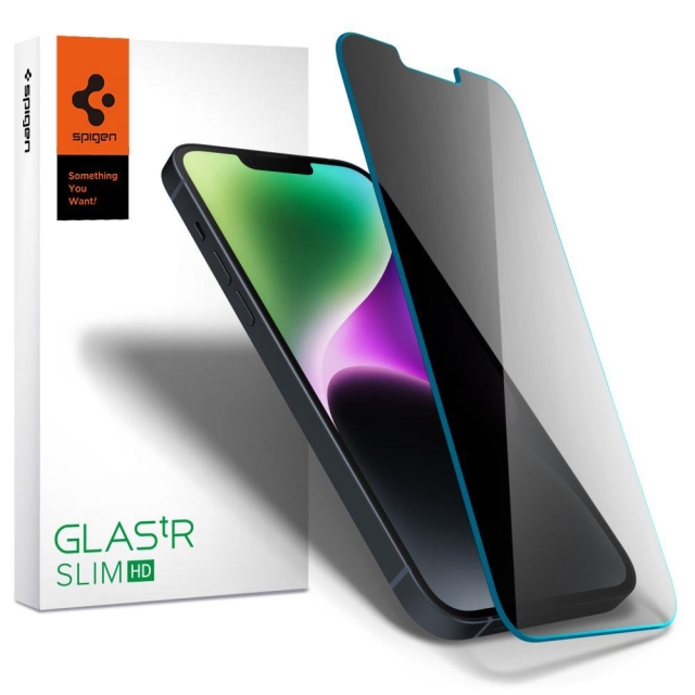 Защитное стекло для iPhone 14 Plus / 13 Pro Max Spigen (AGL03384) GLAS.tR Slim HD Privacy