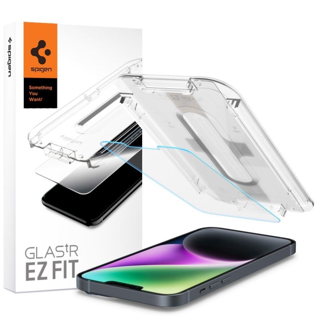 Защитное стекло для iPhone 14 / 13 Pro / 13 Spigen (AGL03724) GLAS.tR EZ Fit Clear