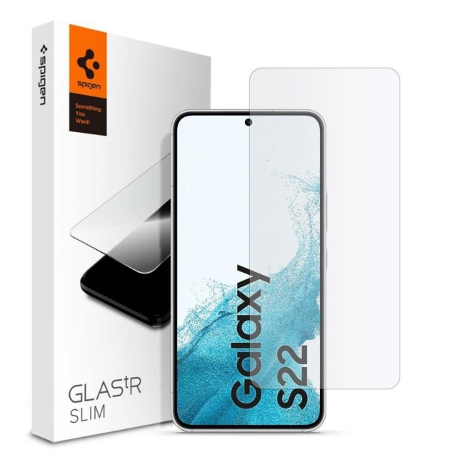 Защитное стекло для Galaxy S22 Spigen (AGL04155) GLAS.tR Slim Clear