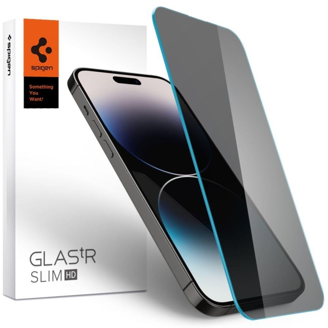 Защитное стекло для iPhone 14 Pro Spigen (AGL05223) GLAS.tR Slim HD Privacy