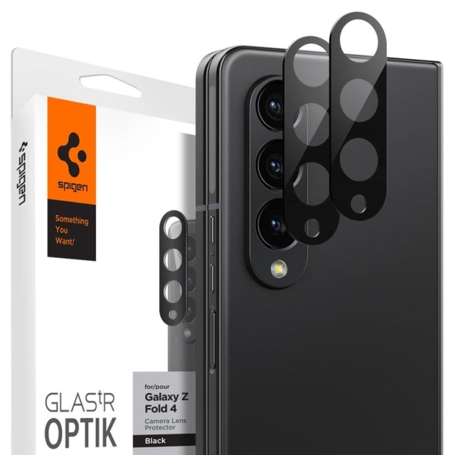 Защитное стекло для камеры для Galaxy Z Fold 4 Spigen (AGL05428) Optik Lens Protector Black