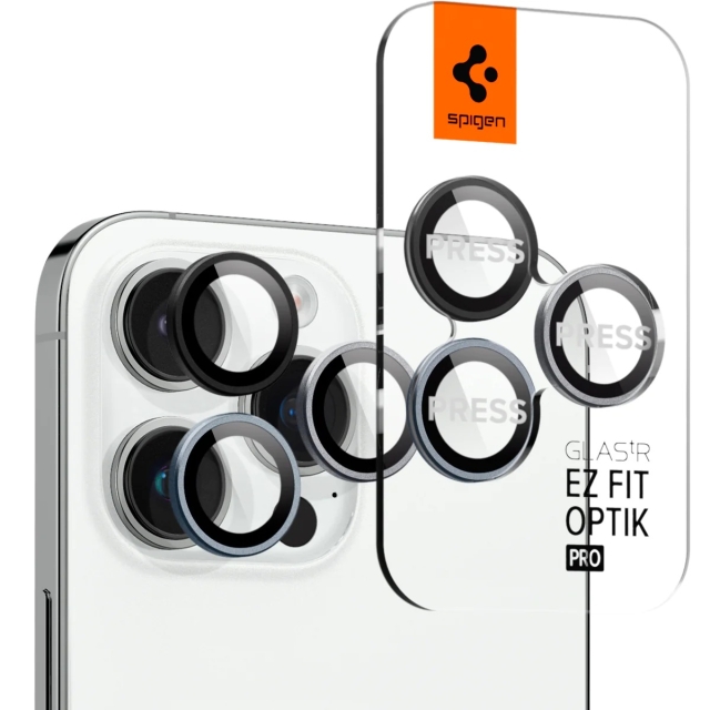 Защитное стекло для камеры для iPhone 14 Pro / 14 Pro Max Spigen (AGL06159) GLAS.tR EZ Fit Optik Pro Zero One