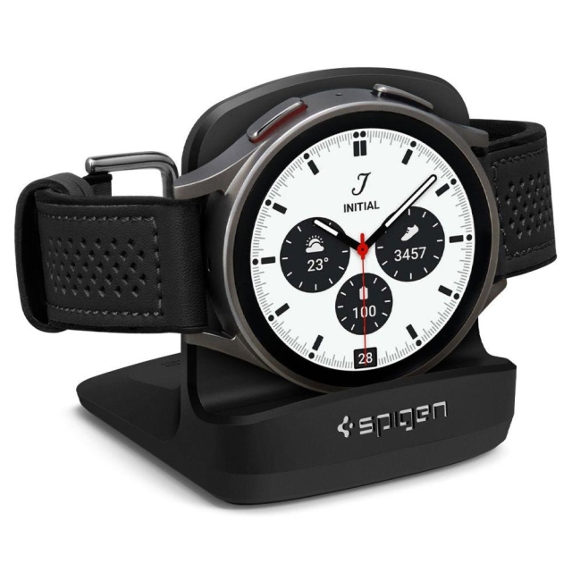 Подставка для Galaxy Watch 5/5 Pro Spigen (AMP05302) Night Stand S353 Black