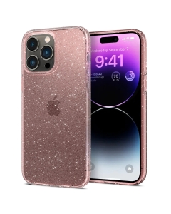 Чехол для iPhone 14 Pro Spigen (ACS04955) Liquid Crystal Glitter Rose Quartz