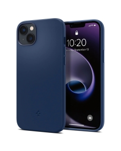 Чехол для iPhone 14 Spigen (ACS05068) Silicone Fit (MagFit) Navy Blue