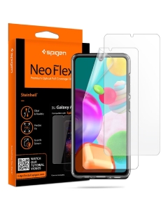 Комплект защитных пленок для Galaxy A41 Spigen (AFL01254) Neo Flex HD Clear