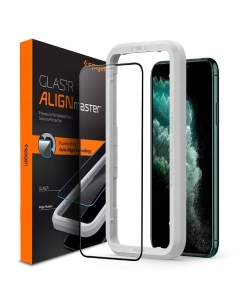 Защитное стекло для iPhone 11 Pro Max Spigen (AGL00098) AlignMaster Full Cover Black