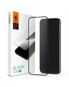 Комплект защитных стекол для iPhone 12 Pro Max Spigen (AGL01468) Full Cover Black HD Black