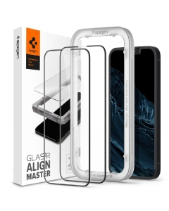 Комплект защитных стекол для iPhone 13 / iPhone 13 Pro Spigen (AGL03387) GLAS.tR Align Master Full Cover Black