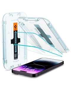 Комплект защитных стекол для iPhone 14 Pro Spigen (AGL05214) EZ FIT GLAS.tR (Sensor Protection) Clear