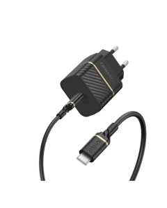 Зарядное устройство и кабель USB-C и USB-C OtterBox (78-80479) Fast Charge Wall Charging Kit 20W (1m) Black Shimmer