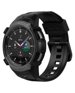 Чехол с ремешком для Galaxy Watch 4 Classic (46mm) Spigen (ACS03652) Rugged Armor Pro Gray