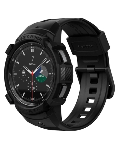 Чехол с ремешком для Galaxy Watch 4 Classic (46mm) Spigen (ACS03832) Rugged Armor Pro Black