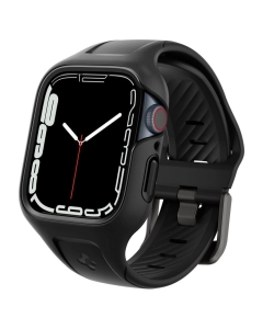 Чехол с ремешком для Apple Watch 8/7 (45 mm) Spigen (ACS04182) Liquid Air Pro Black