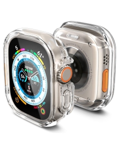 Чехол для Apple Watch Ultra (49 mm) Spigen (ACS05459) Ultra Hybrid Crystal Clear