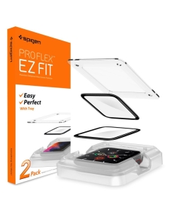 Защитная пленка для Apple Watch 6/SE/5/4 (44 mm) Spigen (AFL01220) ProFlex EZ Fit Clear