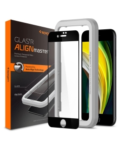 Защитное стекло для iPhone SE (2022/2020)/8/7 Spigen (AGL01294) Align Master Full Cover Black