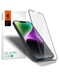 Защитное стекло для iPhone 14 / 13 Pro / 13 Spigen (AGL03392) GLAS.tR Slim HD Black