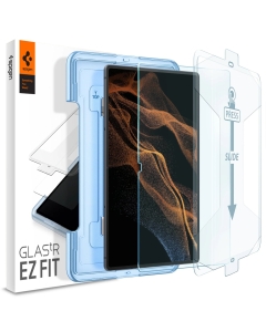 Защитное стекло для Galaxy Tab S8 Ultra Spigen (AGL04226) EZ FIT GLAS.tR Clear